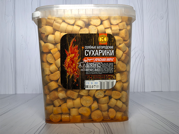 Сухарики с красной икрой в Дедовске