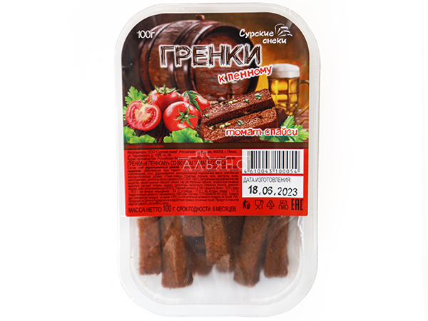 Сурские гренки Томат спайси (100 гр) в Дедовске