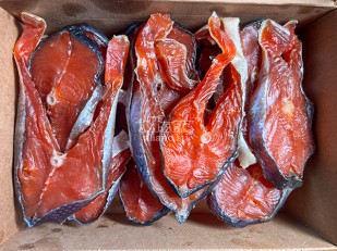 Юкола кеты х/к: Стейк дикого лосося 