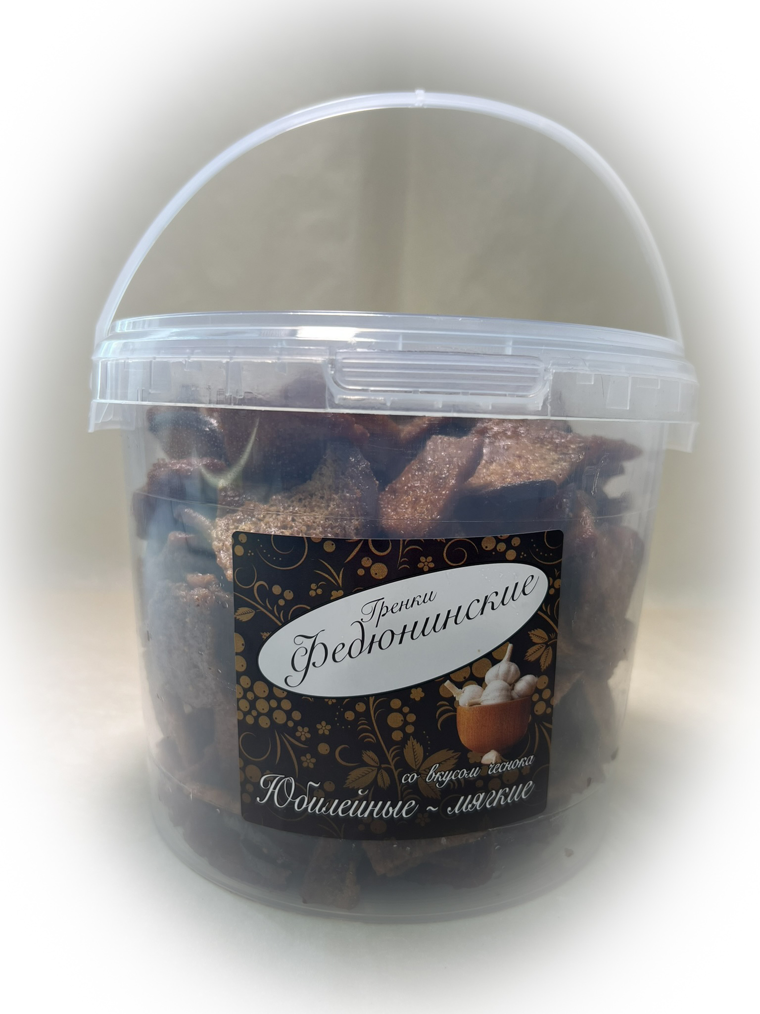 Гренки "ФЕДЮНИНСКИЕ" "Чеснок" (ведро 900 гр.) в Дедовске