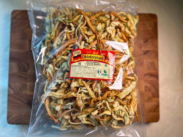 Нитка ЖАРЕНАЯ "Васаби" Oktobersnack 1 кг (сырный продукт) в Дедовске