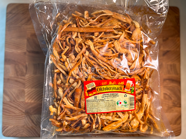 Нитка ЖАРЕНАЯ "Краб" Oktobtersnak 1 кг (сырный продукт) в Дедовске