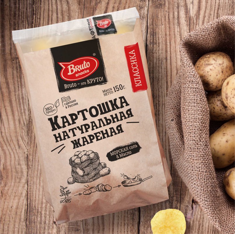 Картофель «Бруто» с солью 130 гр. в Дедовске