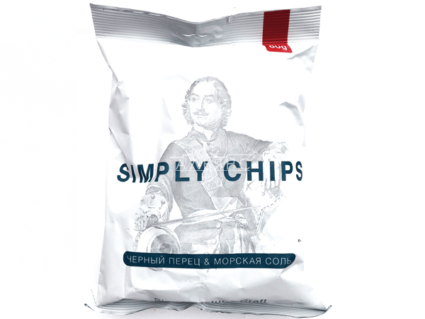Картофельные чипсы "Simple chips" Морская соль и черный перец 80 гр. в Дедовске